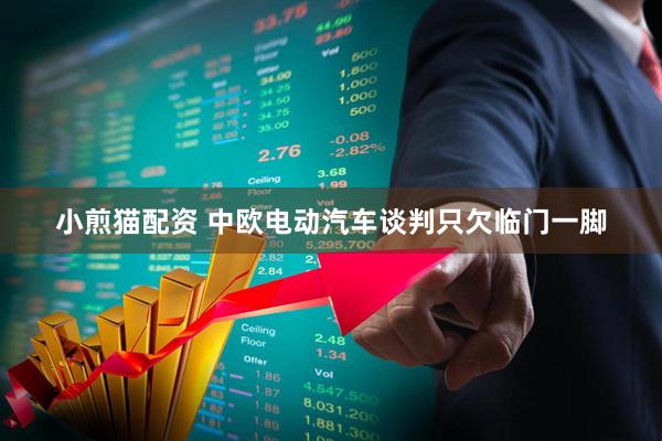 小煎猫配资 中欧电动汽车谈判只欠临门一脚